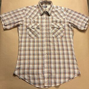 Vtg Levi’s Western Shortsleeved Pearl Snap Button Up